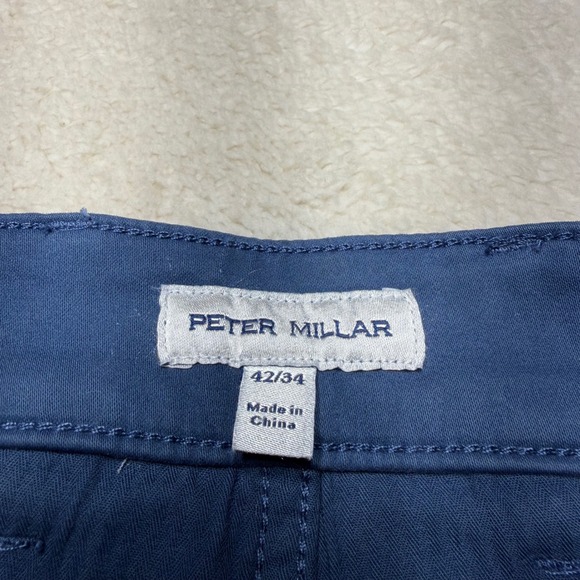 Peter Millar Crown Signature Sateen Classic Fit Pants Mens 42x34 Blue NWT Golf - Picture 6 of 10